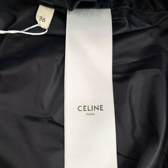 Celine Black cotton hooded varsity jacket - Picture 7 of 9